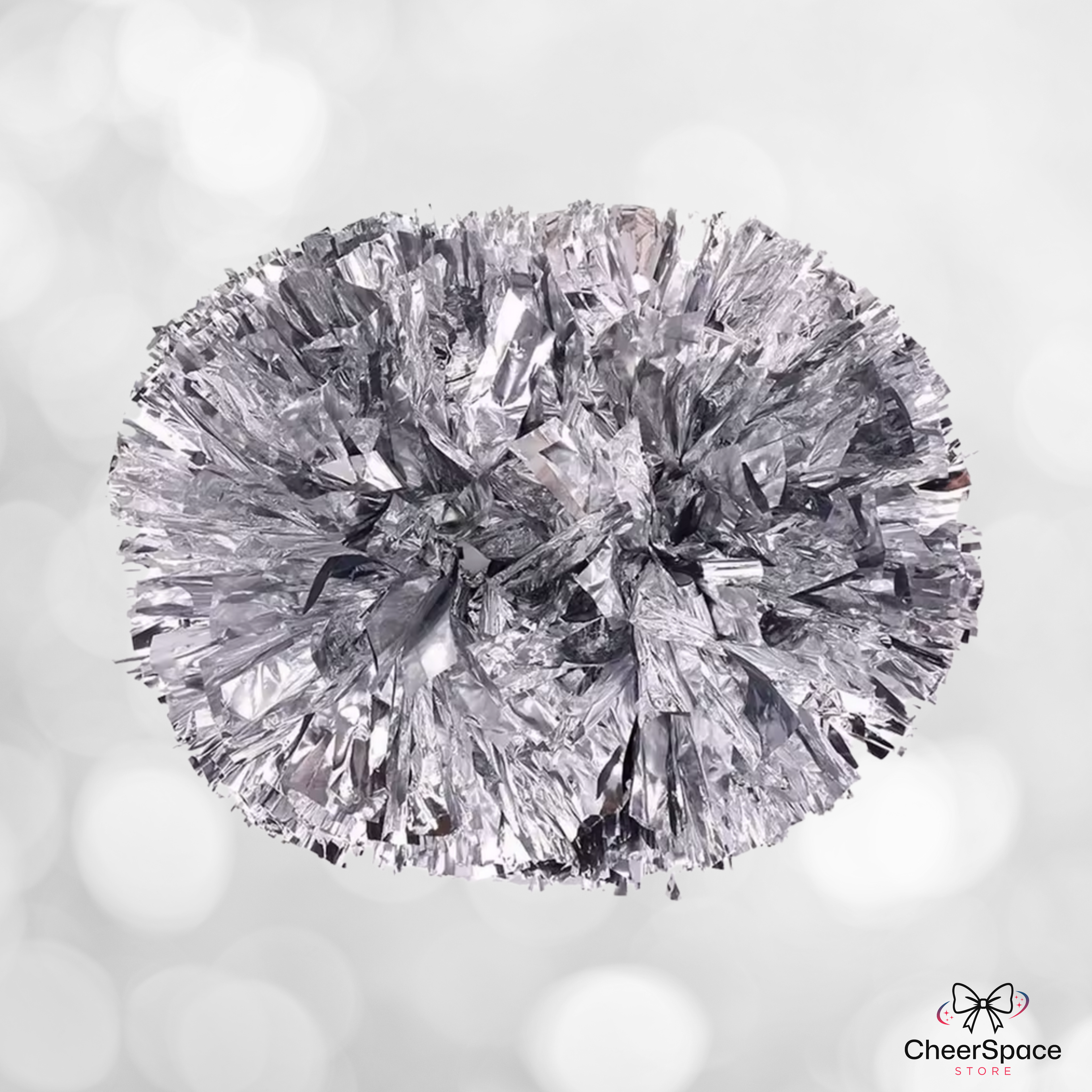 Cheer PomPoms - Silver